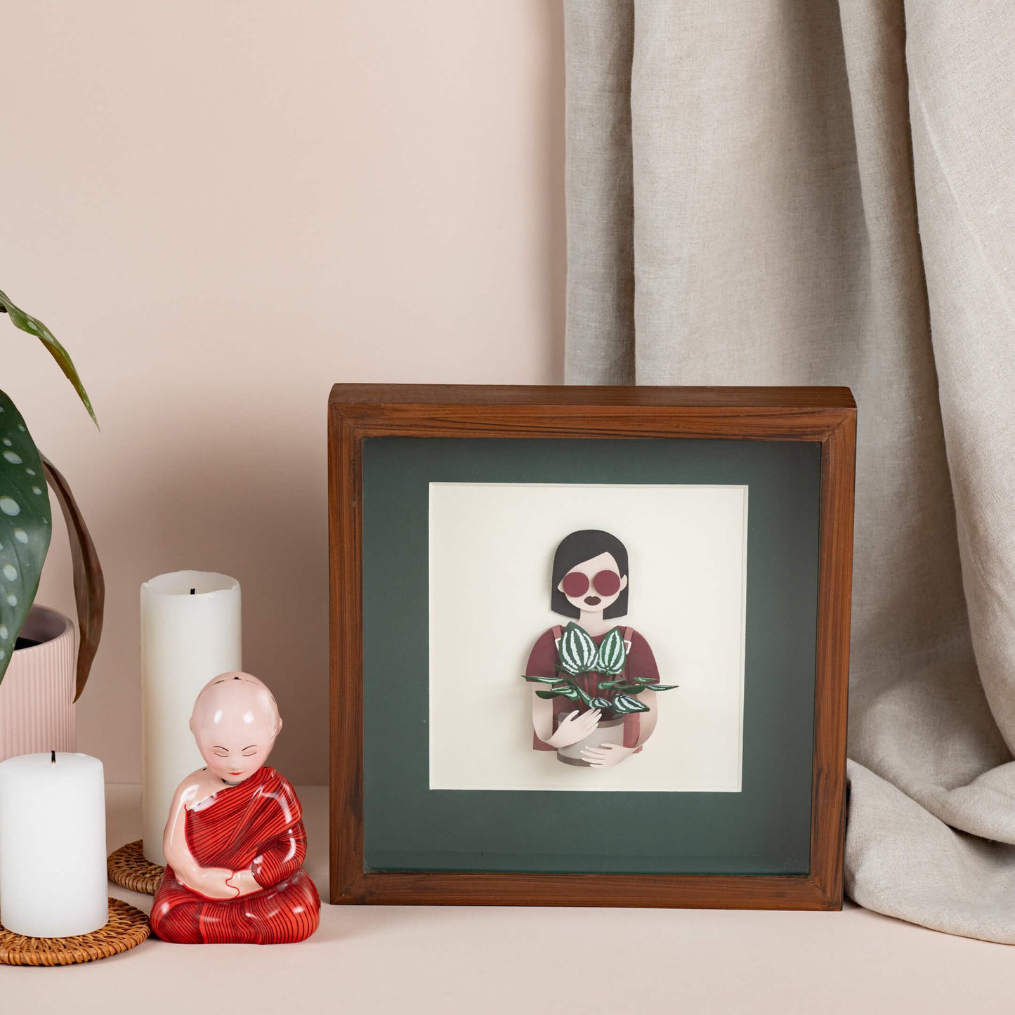 Girl with Watermelon Peperomia | Plant Whisperers | Wall Art