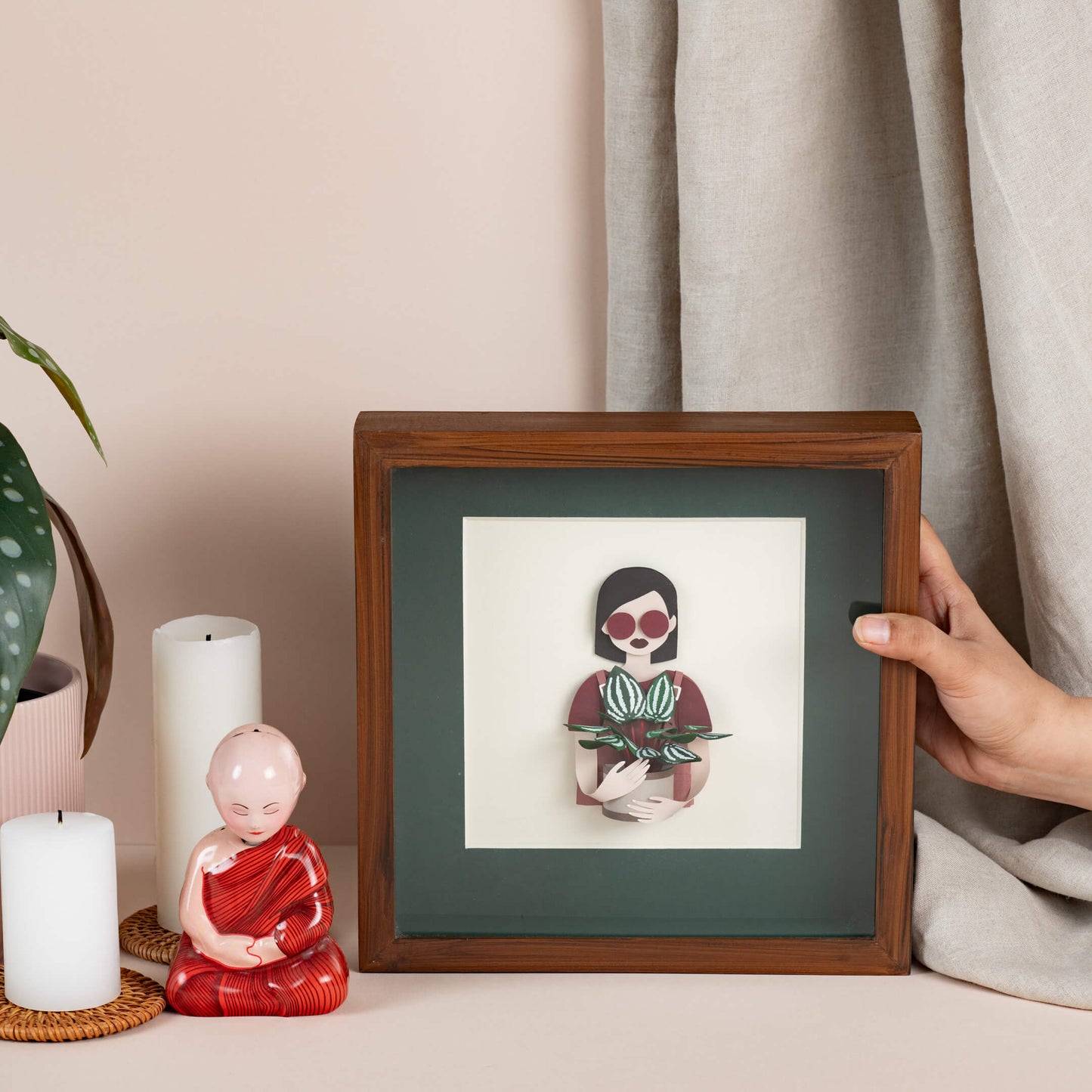 Girl with Watermelon Peperomia | Plant Whisperers | Wall Art