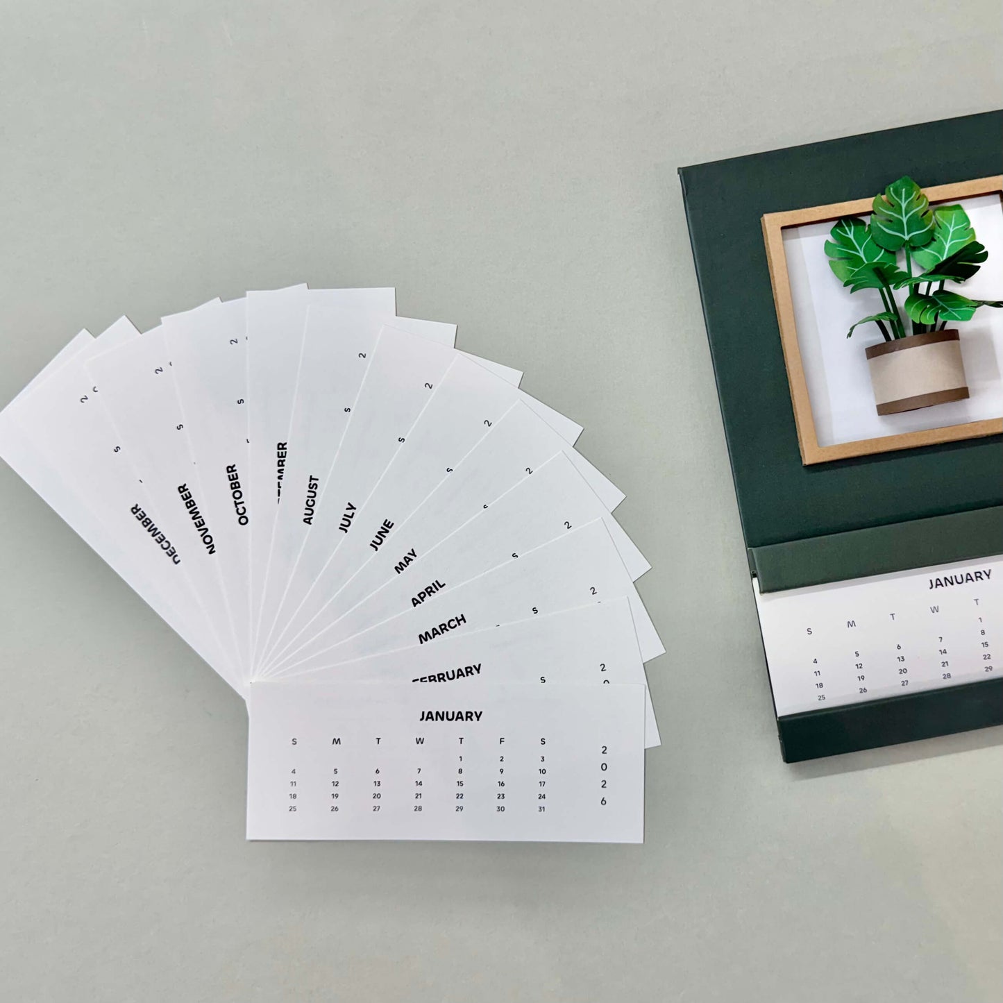 2026 Calendar Month Cards (Refill Pack)