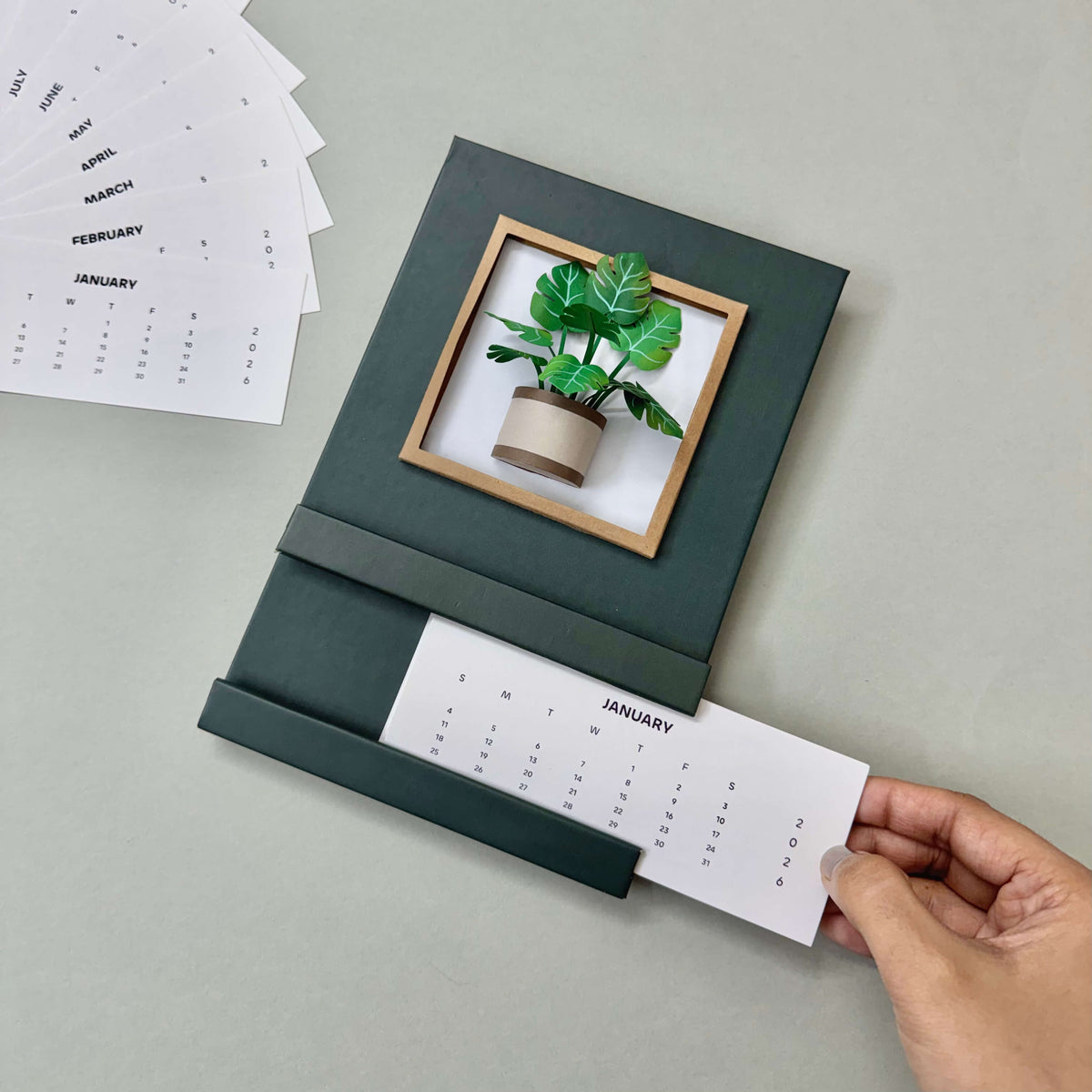 2026 Calendar Month Cards (Refill Pack) – Himani's Art Studio